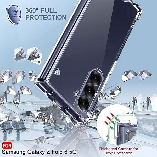 Transparent TPU Silicone case for Samsung Z Fold 6