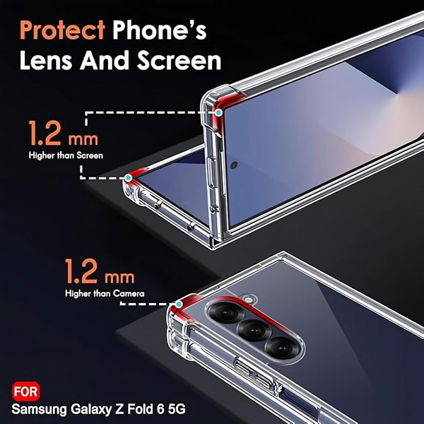 Transparent TPU Silicone case for Samsung Z Fold 6
