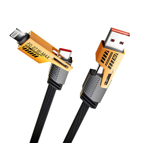 PowerMax 4-in-1 Fast Charging Data Cable For Apple & Android