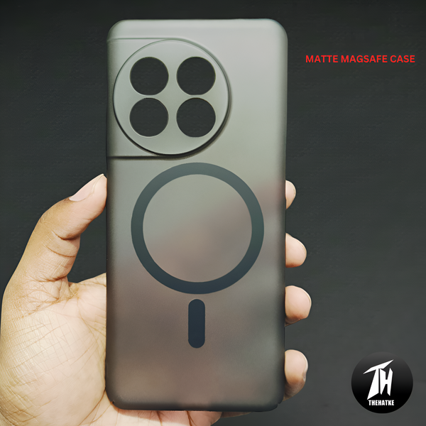 Black Paper Matte Magsafe Case for Oneplus 11r
