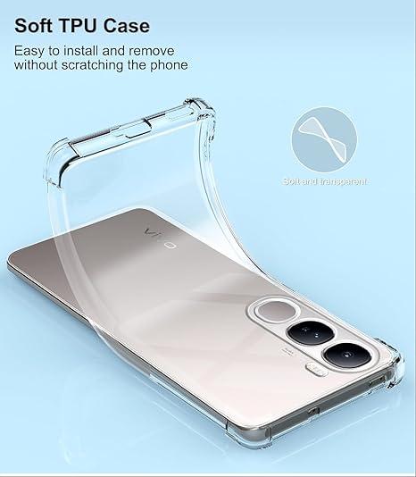 SilicaClear Transparent Silicone Case for Vivo Y29