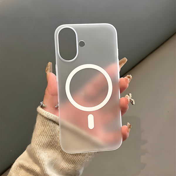 White Paper Matte Magsafe Case for Apple Iphone 16 Plus