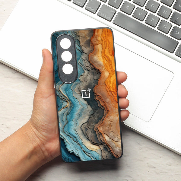 Layered Marble metal back case for Oneplus Nord CE 4