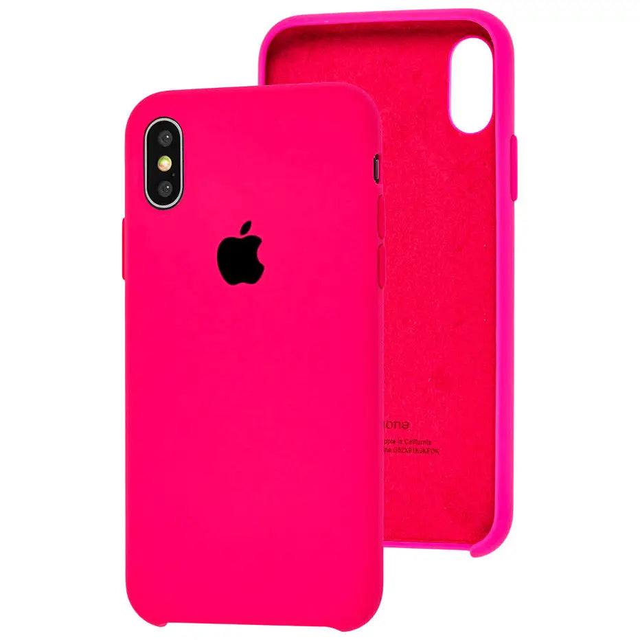 CASE SILICONA IPHONE XR ROSA + MICA DE VIDRIO COMPLETO