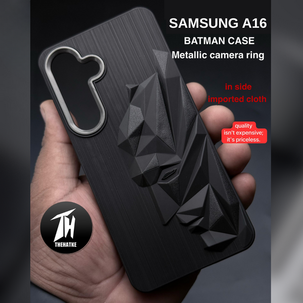 Superhero Engraved logo silicon Case for Samsung A16