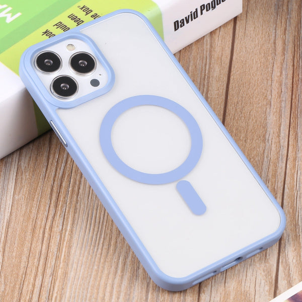 Sierra Blue MagSafe Clear Transparent Silicone case for Apple iphone 13 Pro