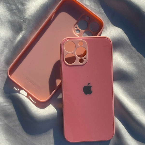 Pink camera Safe mirror case for Apple Iphone 12 Pro Max