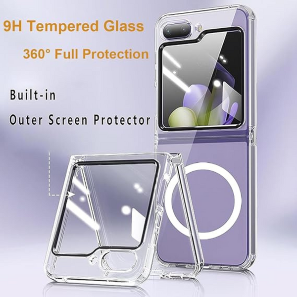 MagSafe Clear Transparent Silicone case for Samsung Z FLIP 6 5G