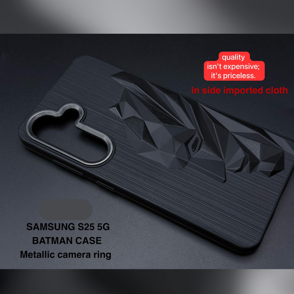 Superhero Engraved logo silicon Case for Samsung S25