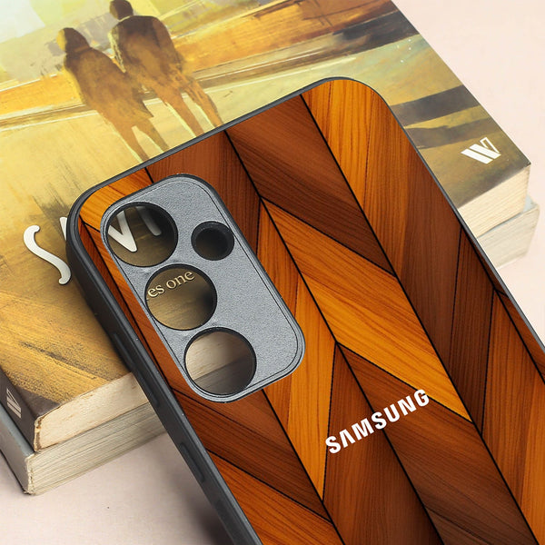 V-Wood Luxe metal back case for Samsung A35