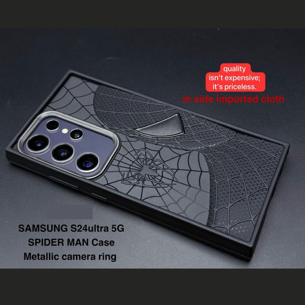 SP-Superhero Engraved logo silicon Case for Samsung S24 Ultra