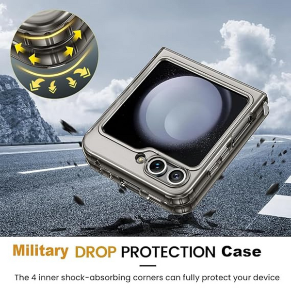 MagSafe Clear Transparent Silicone case for Samsung Z FLIP 6 5G