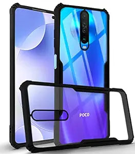 Shockproof silicone protective transparent Case for Poco X2