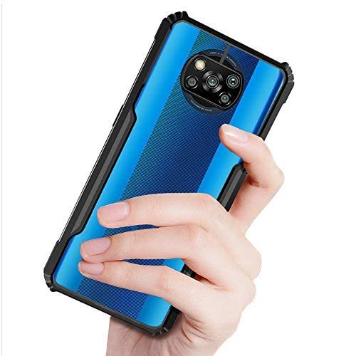 Hybrid Shockproof silicone Safe transparent Case for Poco X3