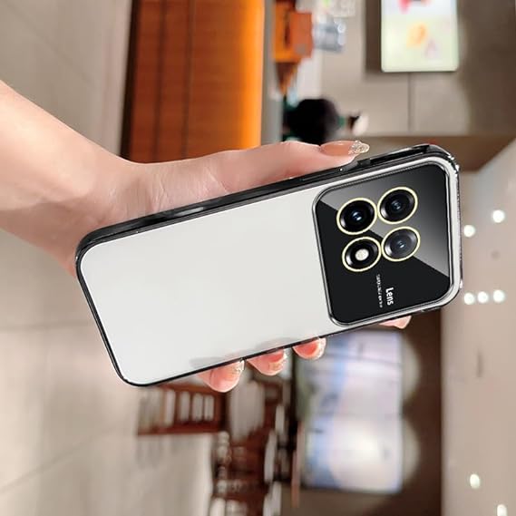 Luxury Plating Black Camera Protection Transparent Case for Oneplus 11