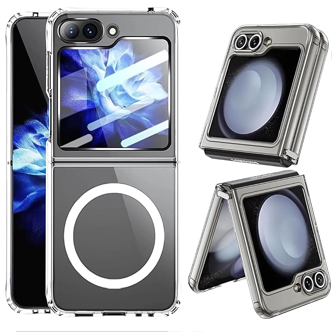 MagSafe Clear Transparent Silicone case for Samsung Z FLIP 5G