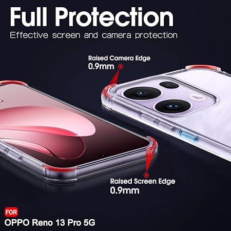 SilicaClear Transparent Silicone Case for Oppo Reno 13