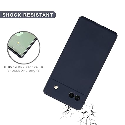 Dark Blue Camera Original Silicone case for Google Pixel 6A