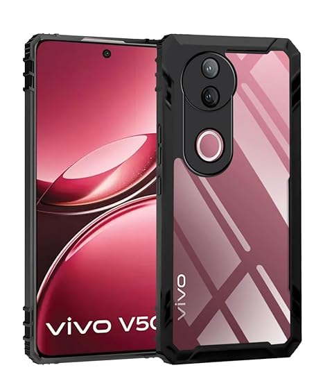 Hybrid Shockproof Transparent Silicone Case for Vivo V50