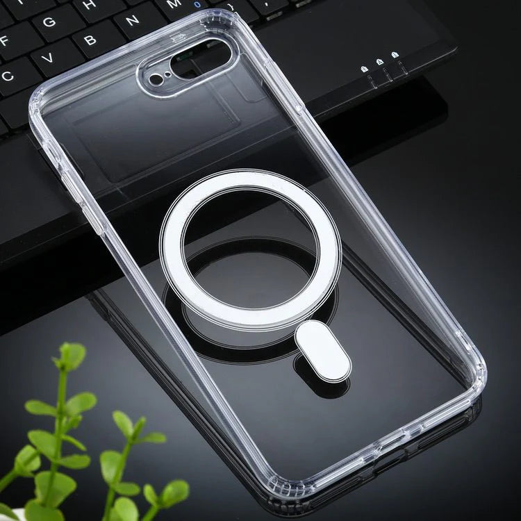 MagSafe Clear Transparent Silicone case for Apple iphone 8 Plus