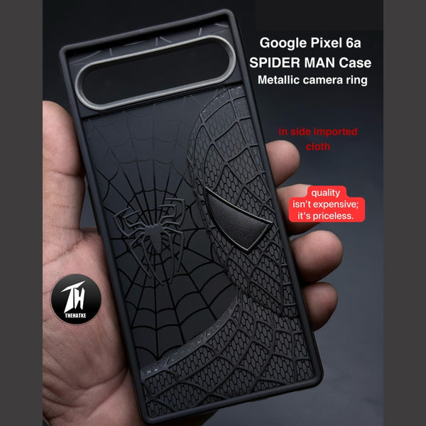 SP-Superhero Engraved logo silicon Case for Google Pixel 6A