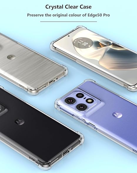 SilicaClear Transparent Silicone Case for Motorola Edge 60 Fusion