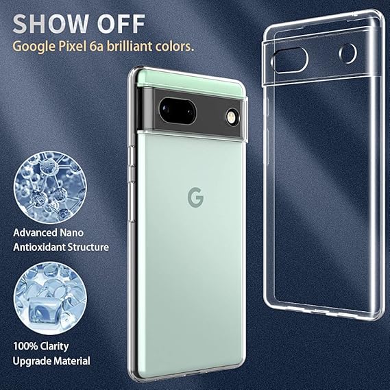 SilicaClear Transparent Silicone Case for Google Pixel 6A