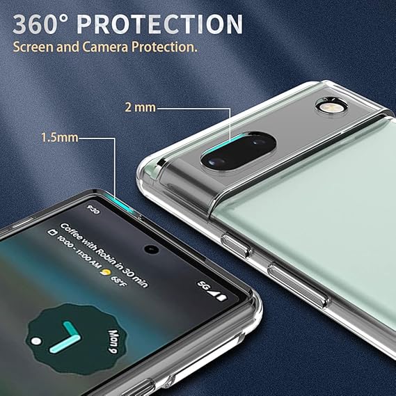 SilicaClear Transparent Silicone Case for Google Pixel 6A