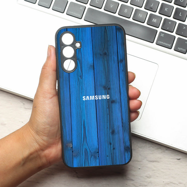 Indigo Planks metal back case for Samsung A34