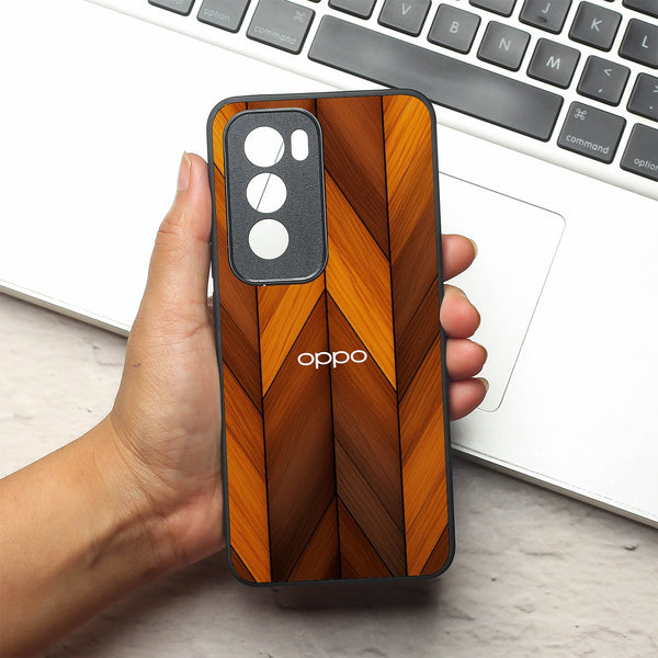 V-Wood Luxe metal back case for Oppo Reno 12