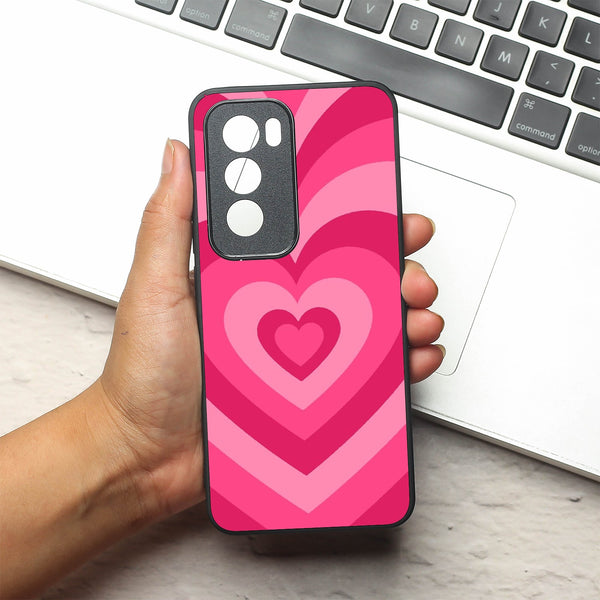 Retro Love metal back case for Oppo Reno 12