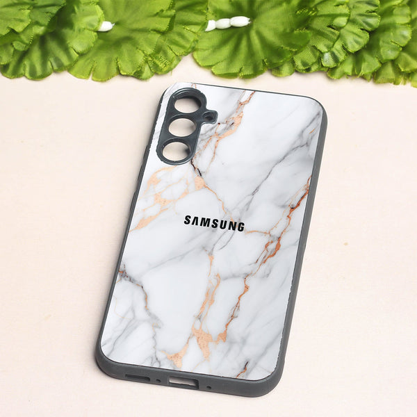 Copper Luxe Marble metal back case for Samsung A34
