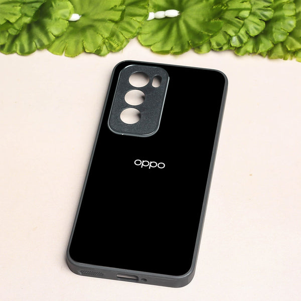 Black metal back case for Oppo Reno 12