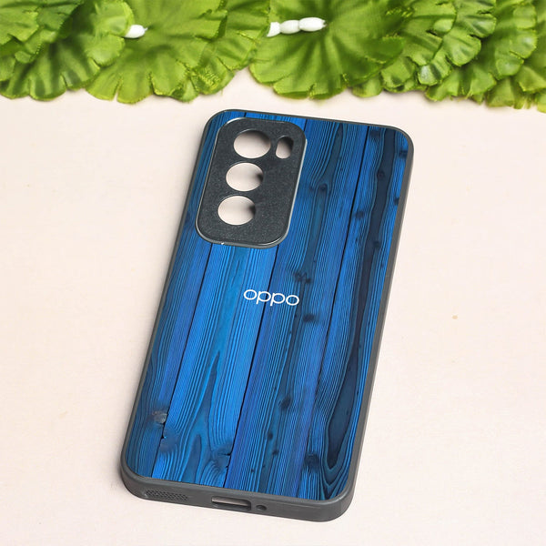 Indigo Planks metal back case for Oppo Reno 12