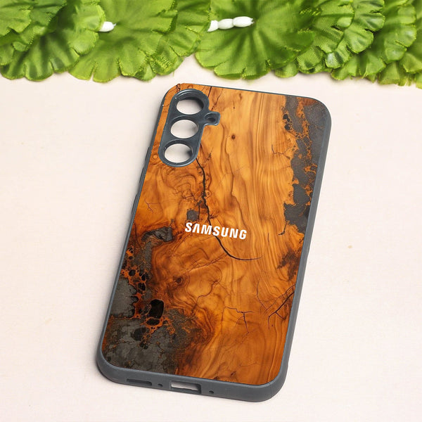 Lava Oak metal back case for Samsung A34