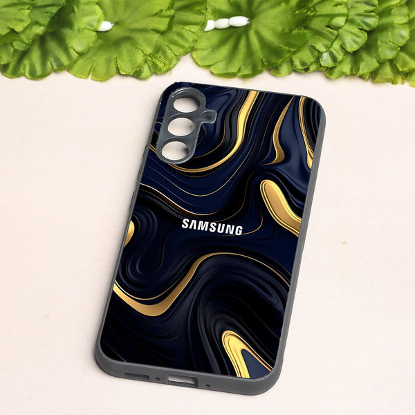 Noir Gold metal back case for Samsung A34