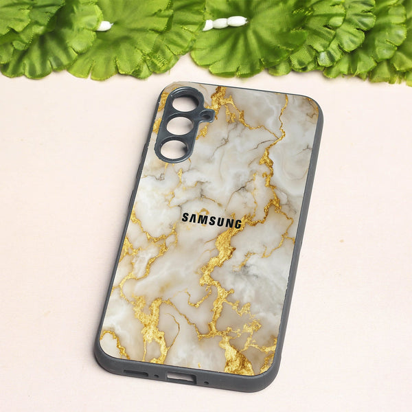 Gold Vein Glory metal back case for Samsung A34
