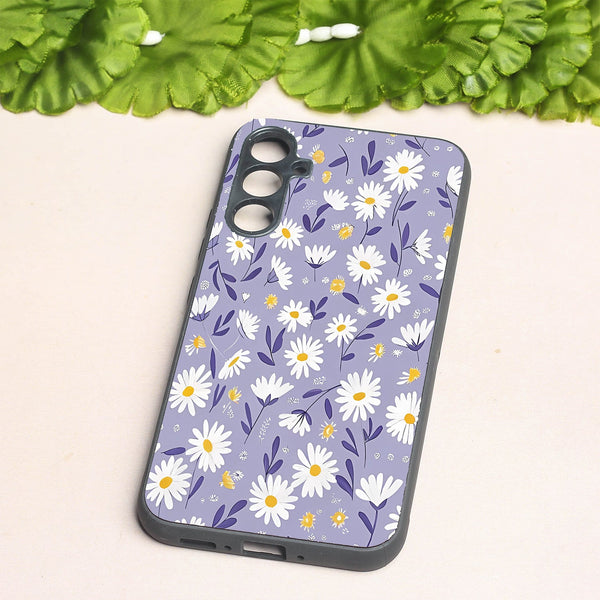 Lavender Daisies metal back case for Samsung A34