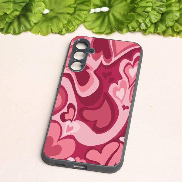 Valentine Wave Marble metal back case for Samsung A34