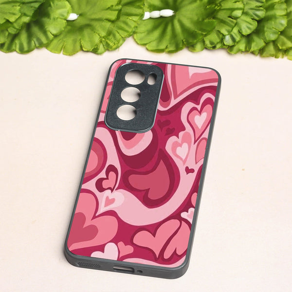 Valentine Wave Marble metal back case for Oppo Reno 12