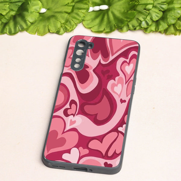 Valentine Wave Marble metal back case for Oneplus Nord