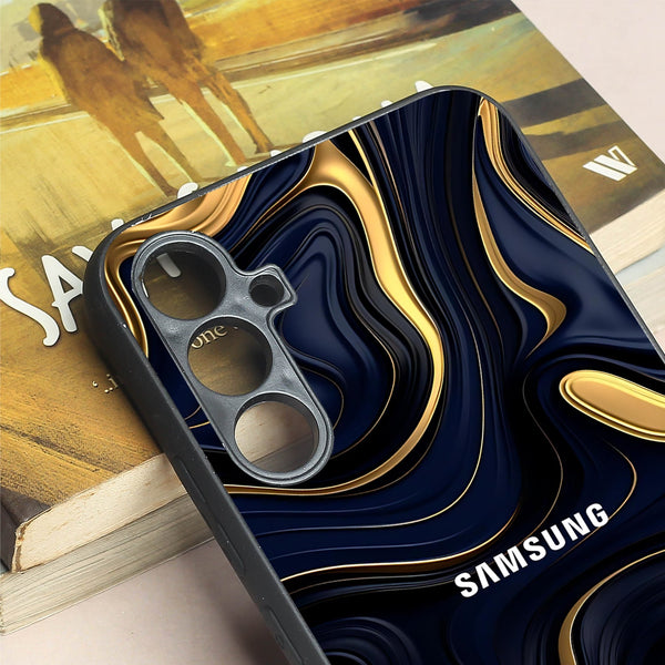 Noir Gold metal back case for Samsung A34