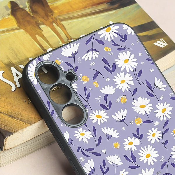 Lavender Daisies metal back case for Samsung A34