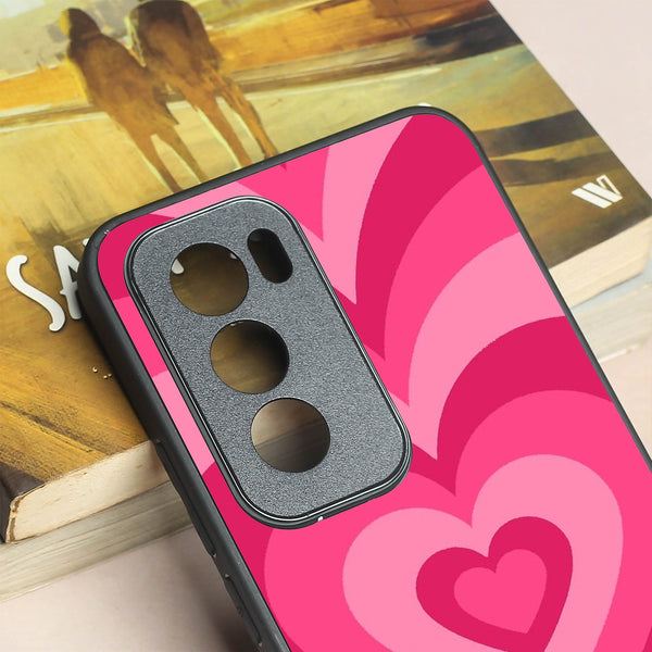 Retro Love metal back case for Oppo Reno 12