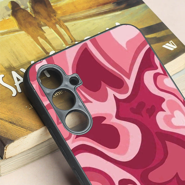 Valentine Wave Marble metal back case for Samsung A34