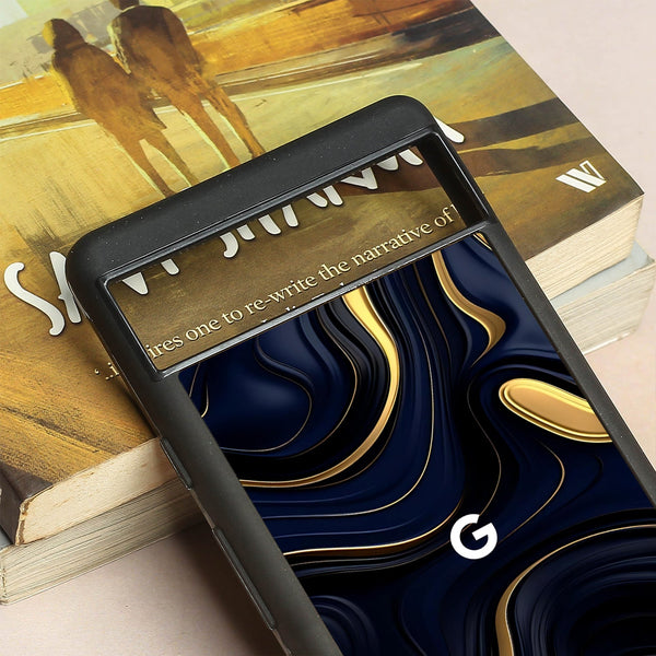 Noir Gold metal back case for Google Pixel 6a