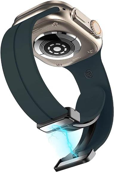 Alpine Green Magnetic Clasp Adjustable Strap For Apple Iwatch (42mm/44mm) - The Hatke