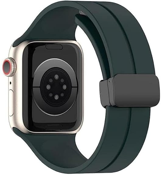 Alpine Green Magnetic Clasp Adjustable Strap For Apple Iwatch (42mm/44mm) - The Hatke