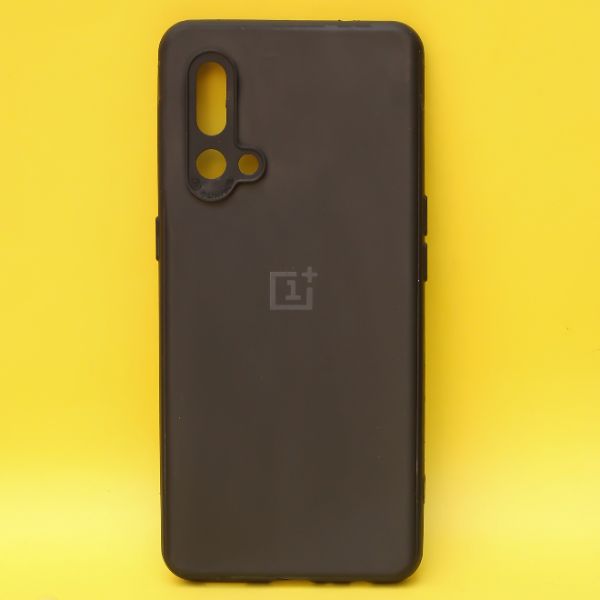 Black Camera Silicone Case for Oneplus Nord CE - The Hatke