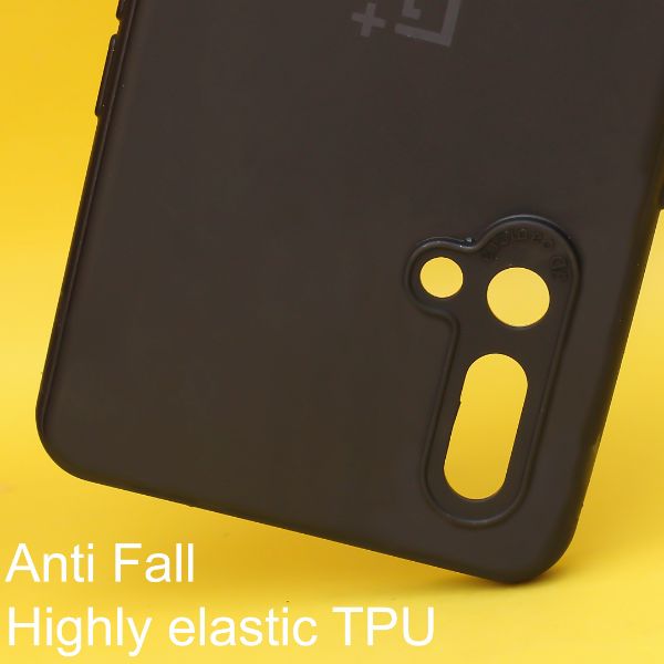 Black Camera Silicone Case for Oneplus Nord CE - The Hatke